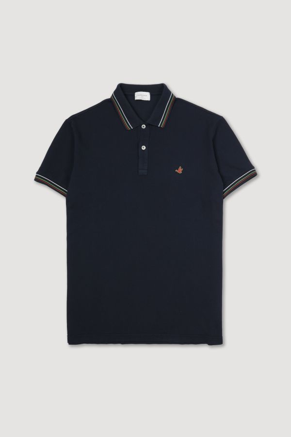 Tipped collar polo shirt