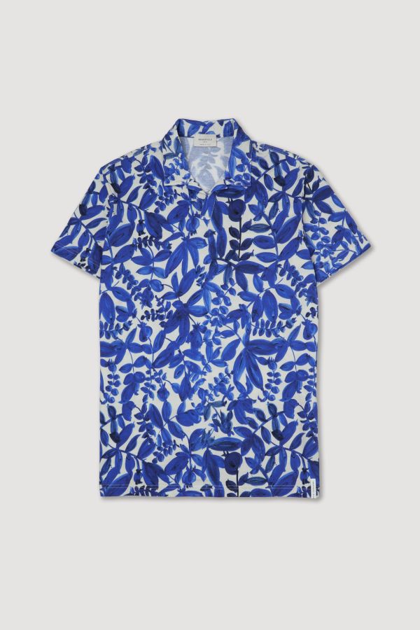 Printed polo shirt