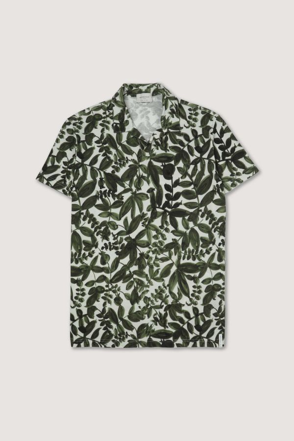 Printed polo shirt