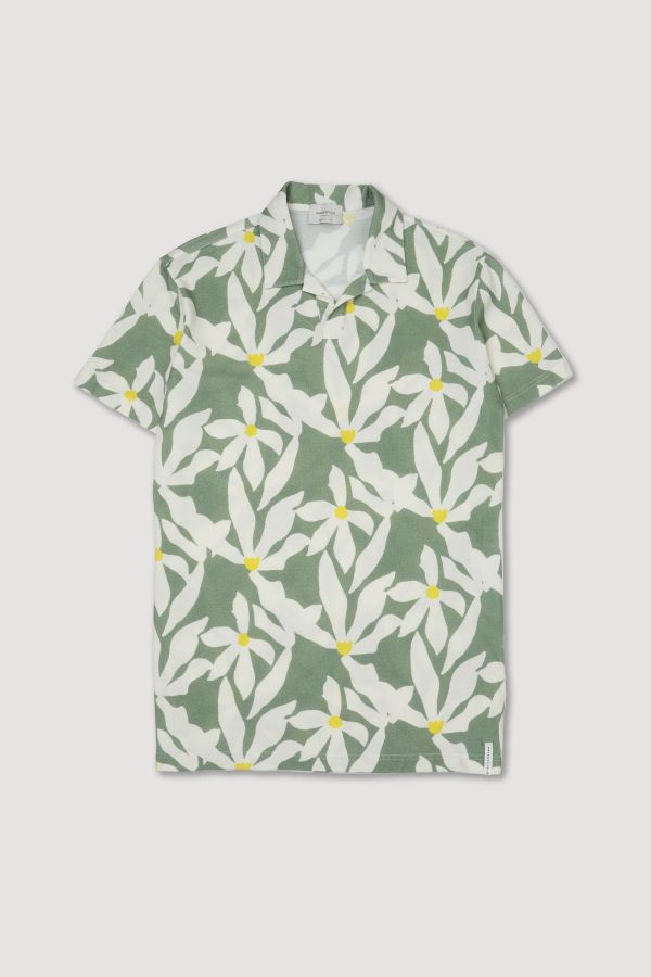 Printed polo shirt