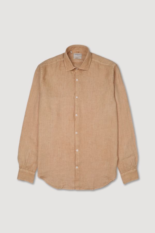 Spread collar shirt, slim fit