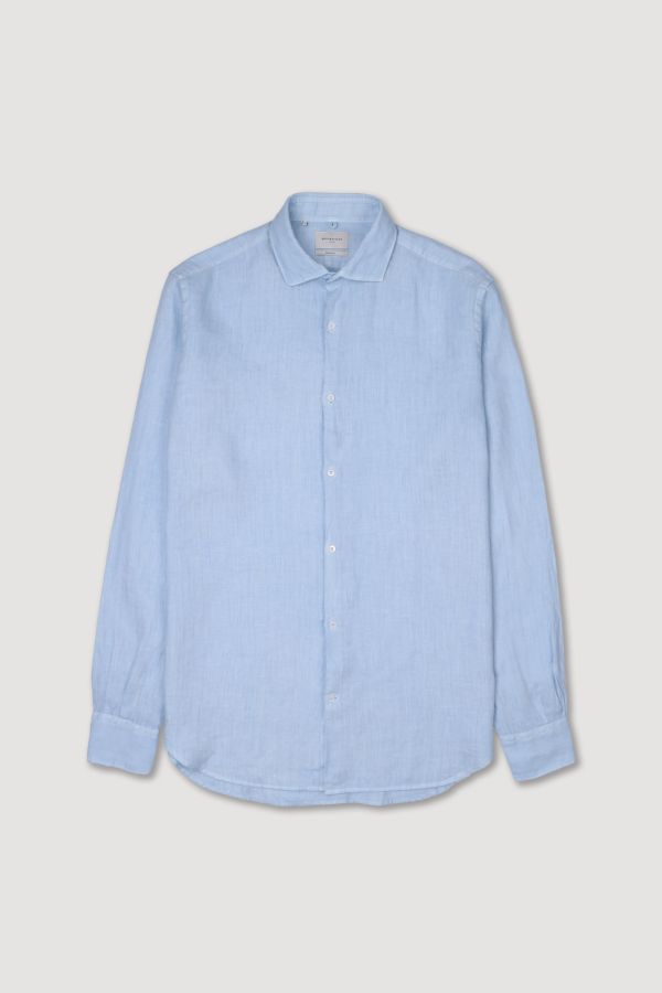 Spread collar shirt, slim fit