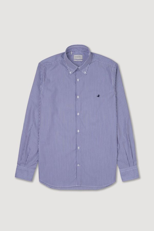 Button down collar shirt, slim fit