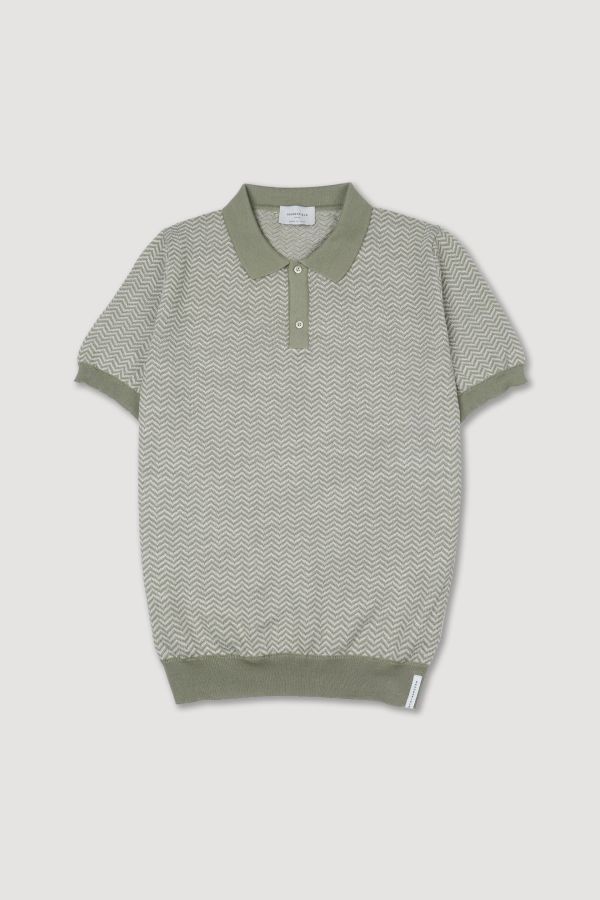 Knitted polo shirt