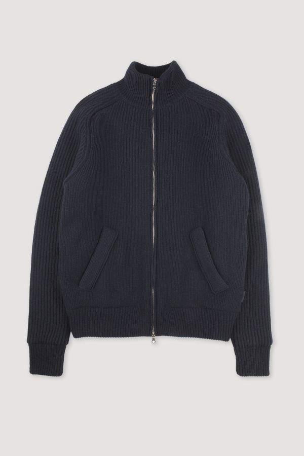 Padded knitted jacket
