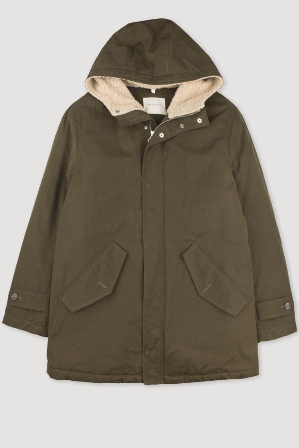 Padded hooded parka