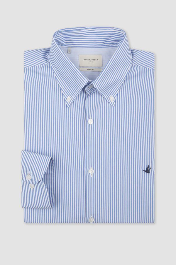 Button down collar shirt, slim fit