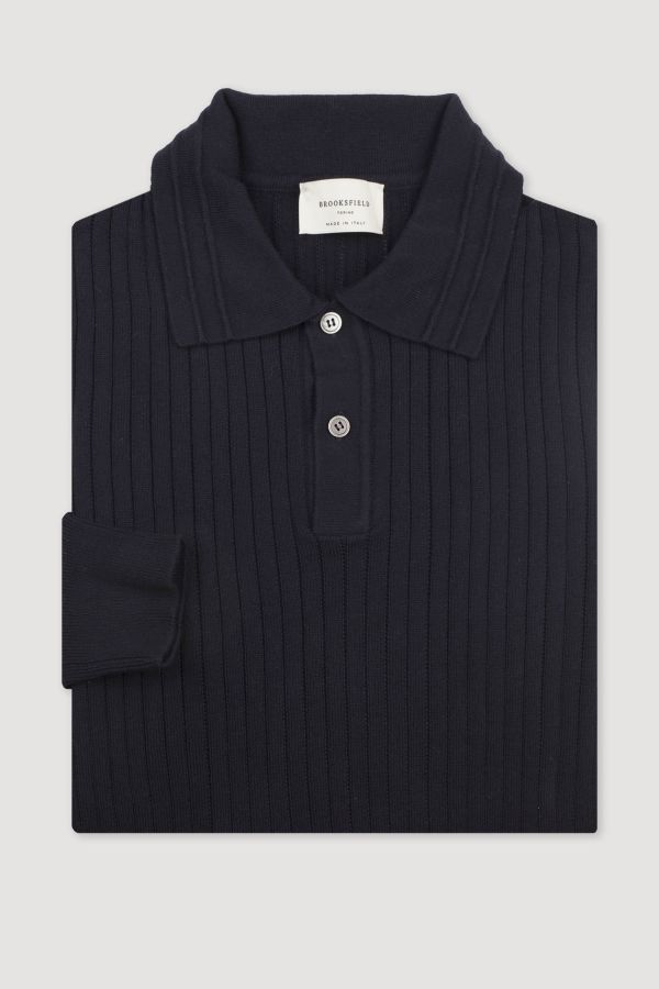 Knitted polo shirt