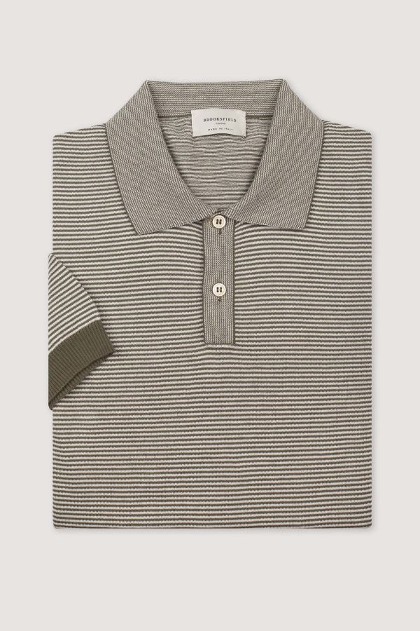 Knitted polo shirt