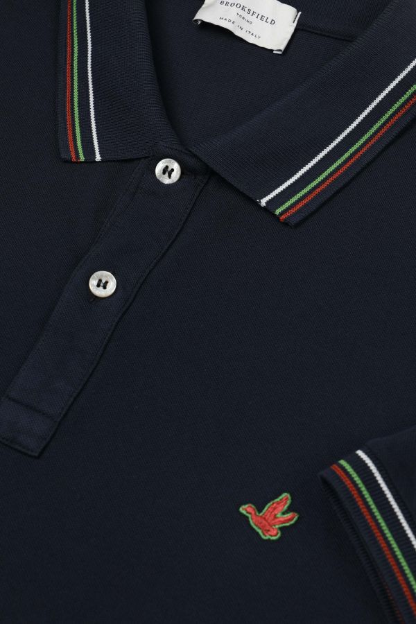 Tipped collar polo shirt