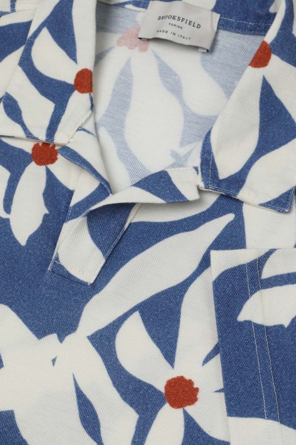 Printed polo shirt