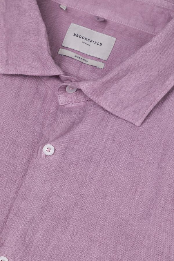 Spread collar shirt, slim fit
