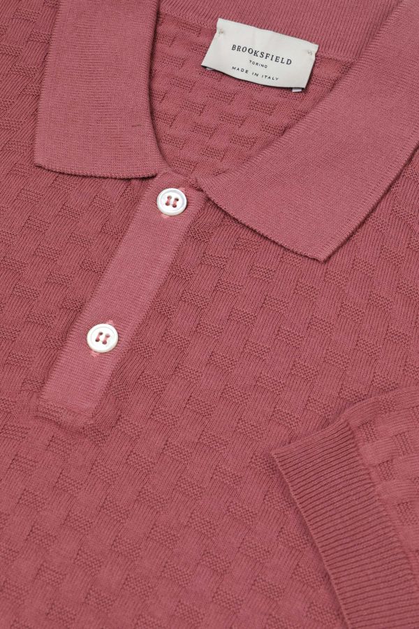 Knitted polo shirt