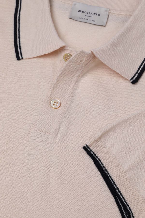 Knitted polo shirt