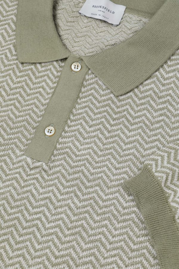Knitted polo shirt