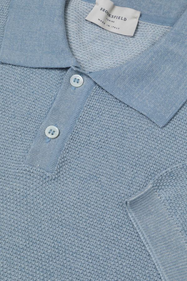 Knitted polo shirt