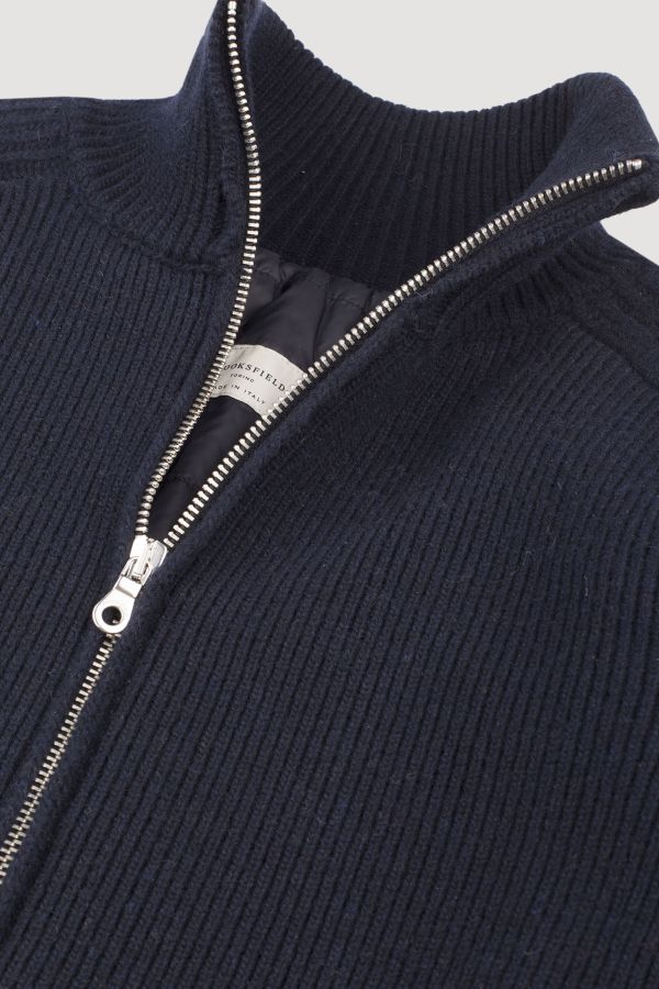 Padded knitted jacket