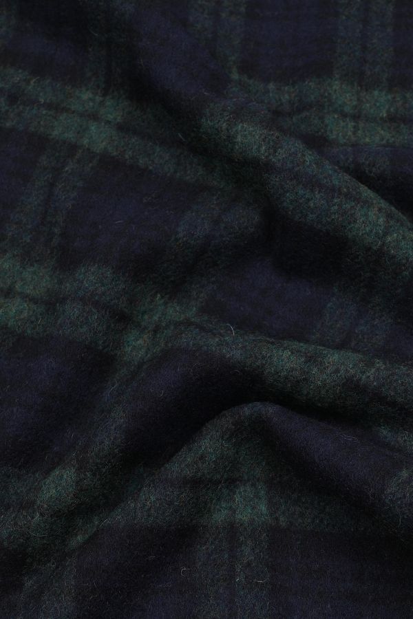Fringed checked scarf