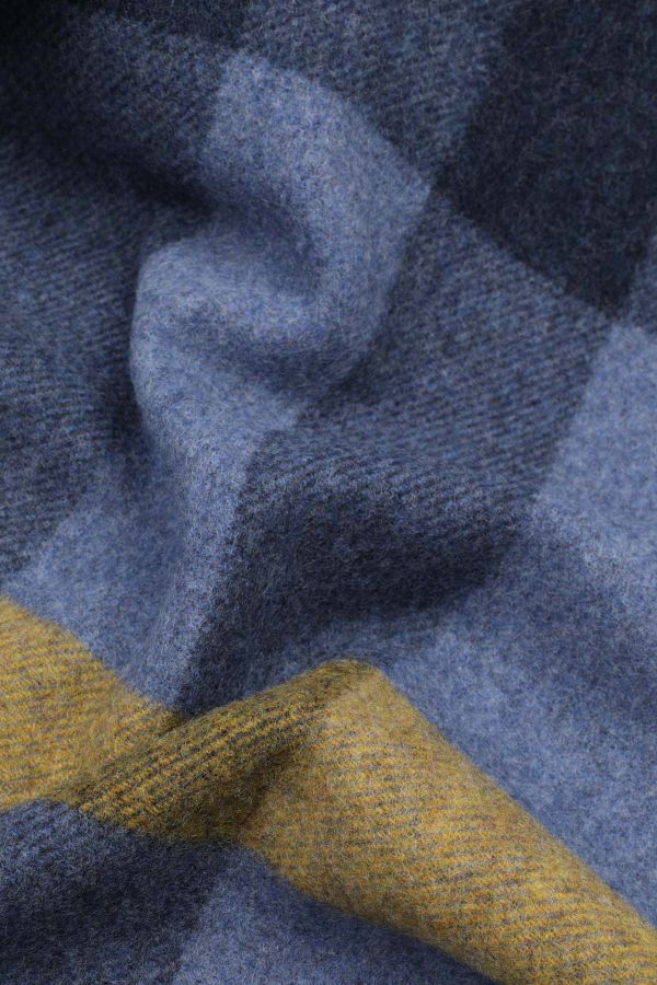 Fringed checked scarf