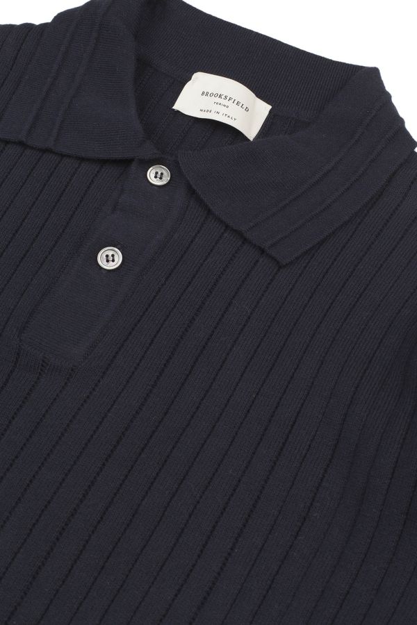 Knitted polo shirt