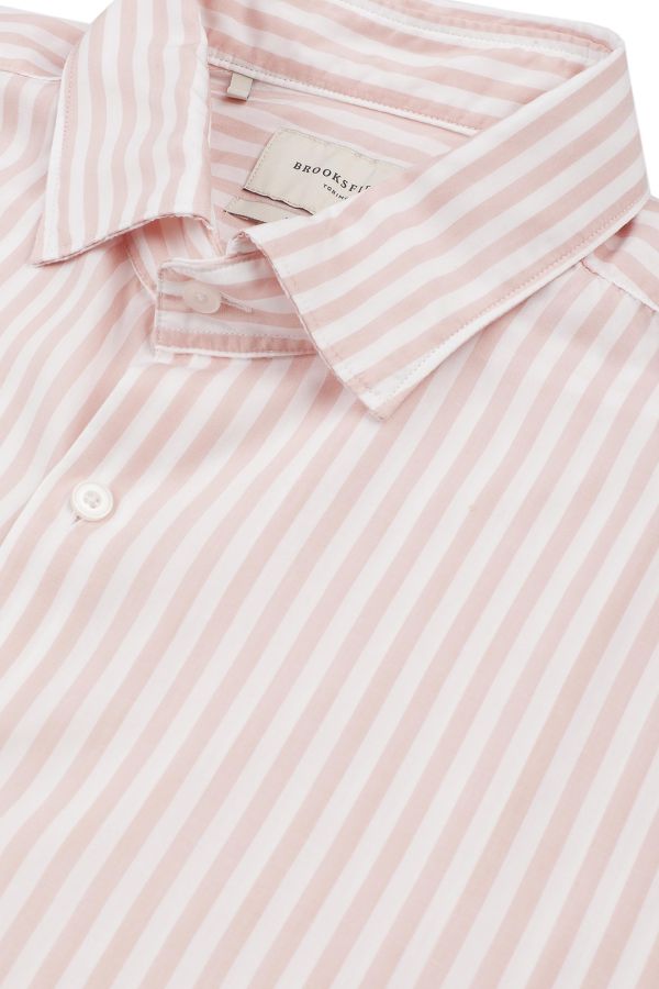 Spread collar shirt, slim fit
